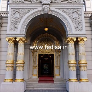 Luxury Hotel Elevation Design with Royal Look No-5538