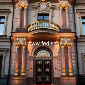 Grand Luxury Hotel Front Elevation Design No-5545