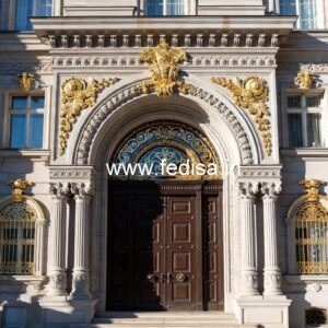 Hotel Exterior Front Design with Luxury Appeal No-5556