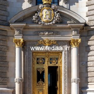 Hotel Front Elevation Design with Decorative Lighting No-5561
