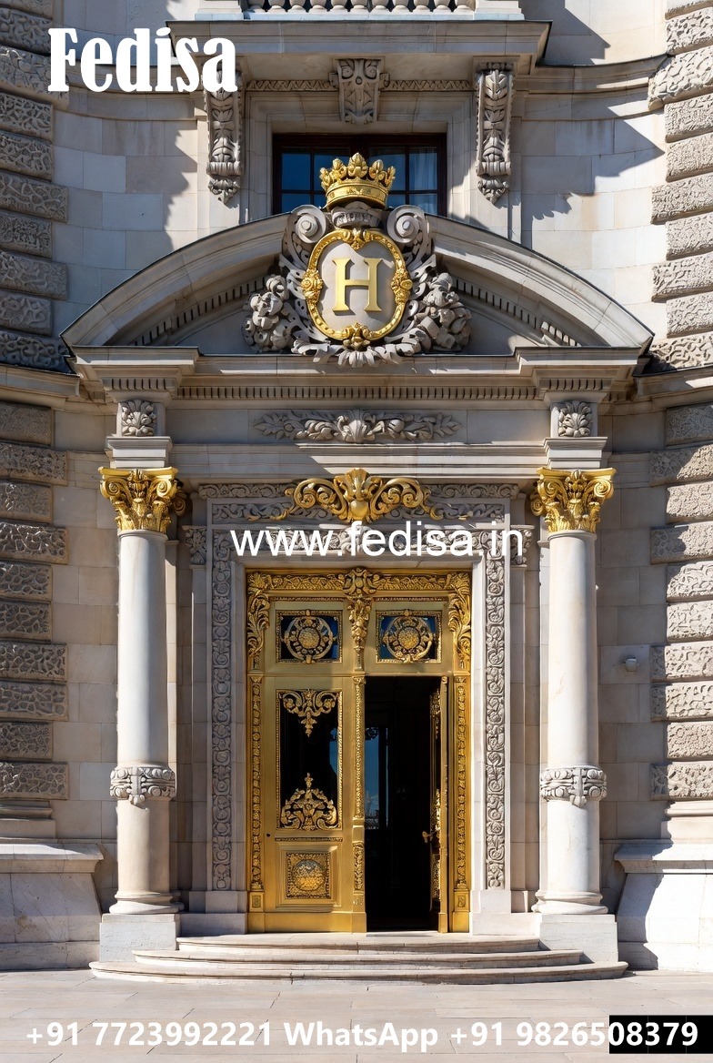 Hotel Front Elevation Design with Decorative Lighting No-5561