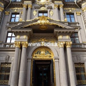 Luxury Hotel Elevation Design with Balcony Lighting No-5575