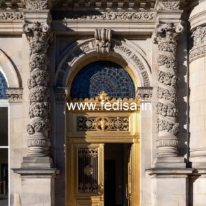 Elegant Hotel Exterior Design with Glass Panels No-5579