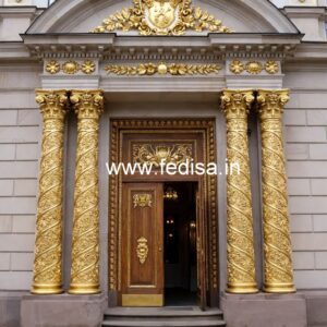 Hotel Elevation Design with Luxury Architectural Features No-5580