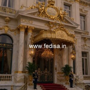 Hotel Front Architecture Design with Modern Luxury No-5594