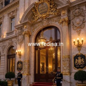 Hotel Front Elevation Design No-5603