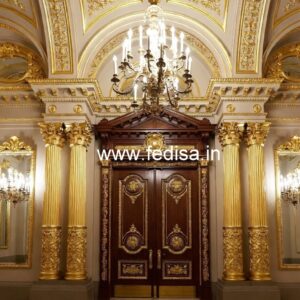 Modern Hotel Exterior Elevation with Luxury Appeal No-5811