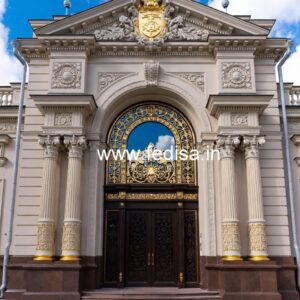 Luxury Hotel Exterior with Glass Facade No-5822