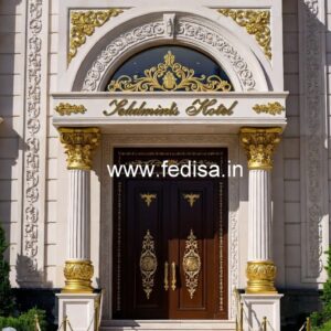 Luxury Hotel Front Elevation with Lighting No-5841