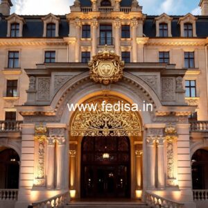 Luxury Hotel Exterior with Marble Finish No-5851