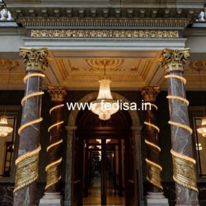 Luxury Hotel Elevation with Decorative Facade No-5867