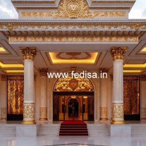 Luxury Hotel Exterior with Stone Cladding No-5877
