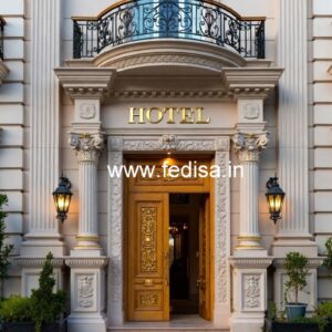 Luxury Hotel Exterior with Minimalist Style No-5896