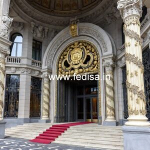 Luxury Hotel Elevation with Modern Windows No-5898
