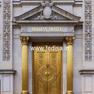 Elegant Hotel Front Design with Luxury Style No-5903