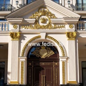 Luxury Hotel Elevation with Artistic Elements No-5904
