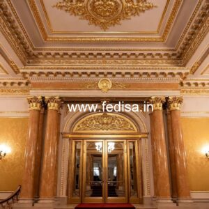 Modern Luxury Hotel Facade with LED Effects No-5933