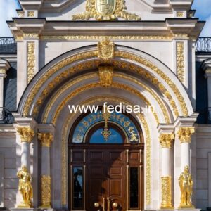 Contemporary Luxury Hotel Elevation with Glass No-5936