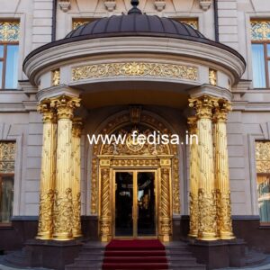 Luxury Hotel Front Architecture with Elegant Finish No-5942
