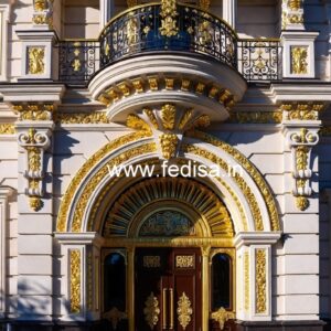 Stylish Luxury Front Elevation for Hotels No-5953