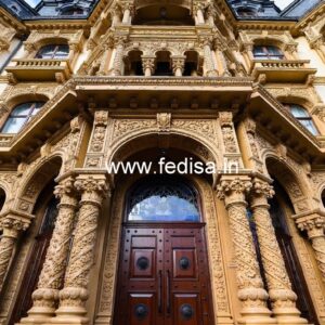 Stylish Luxury Hotel Elevation for Resorts No-5961