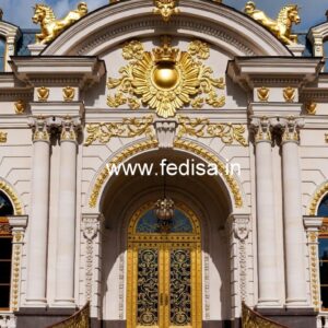 Modern Luxury Hotel Exterior with Elegant Lines No-5983