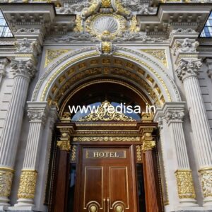 Luxury Hotel Exterior with Creative Architecture No-5994