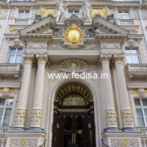 Luxury Hotel Gate Design with Artistic Detailing No-6031