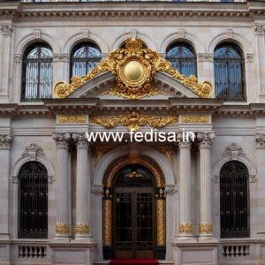 Luxury Hotel Main Gate Design with LED Lighting No-6043