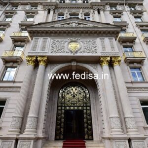 Stylish Hotel Main Gate Design for Elegant Entry No-6046