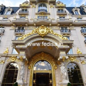 Hotel Exterior Gate Design with Premium Materials No-6047