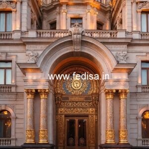 Hotel Front Entrance Design with Luxury Gate Style No-6050