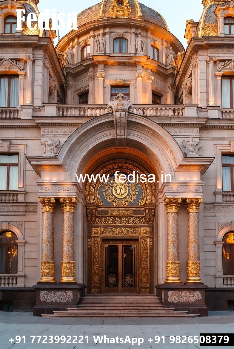 Hotel Front Entrance Design with Luxury Gate Style No-6050