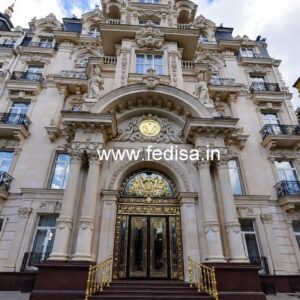 Hotel Entrance Gate Design with Artistic Patterns No-6054