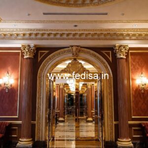 Hotel Front Gate Design with Stylish Facade No-6061