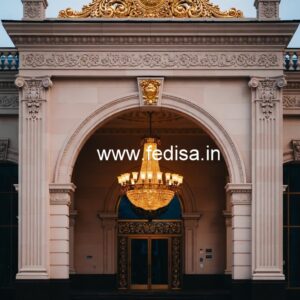 Modern Resort Entrance Gate Design for Luxury Stay No-6064