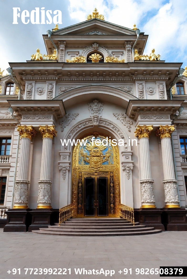 Luxury Hotel Entrance Gate Design with Golden Finish No-6070