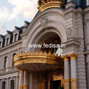Hotel Entrance Gate Design with Modern Lighting Ideas No-6071