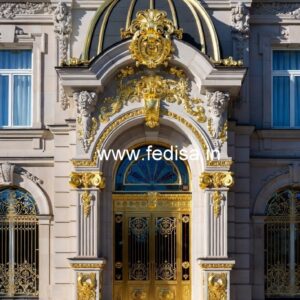 Hotel Exterior Main Gate Design Ideas No-6077