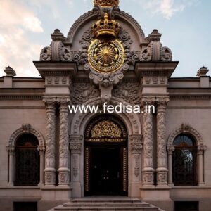Hotel Entrance Gate Design with Luxury Decor Elements No-6091