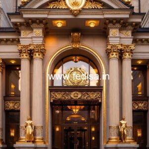 Premium Hotel Elevation Design for Luxury Resorts No-6107