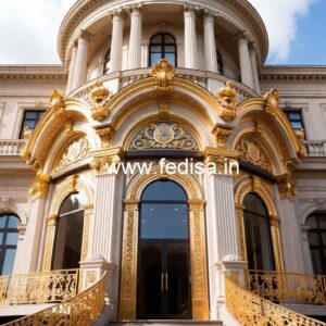 Hotel Exterior Elevation Design with Contemporary Appeal No-6115