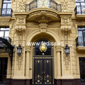 Grand Hotel Elevation Design with Elegant Detailing No-6124