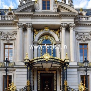 Hotel Elevation Design with Contemporary Glass Facade No-6125