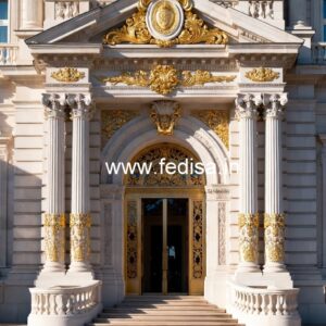 Luxury Resort Front Elevation Design Concepts No-6142