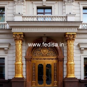 Grand Luxury Hotel Front Elevation Design No-6145