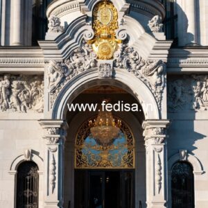 Hotel Front Elevation Design for Luxury Hospitality No-6149