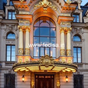Elegant Hotel Exterior Design with Modern Features No-6152
