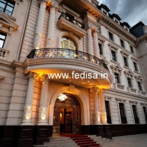 Premium Hotel Exterior Elevation for Urban Projects No-6159