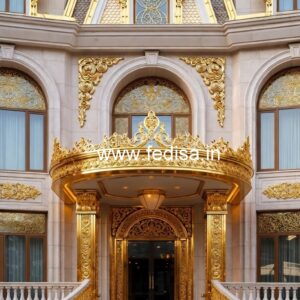 Hotel Front View Design with Contemporary Elements No-6176